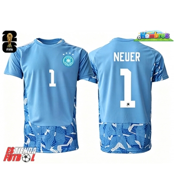 Alemania Manuel Neuer #1 Portero Segunda Equipación Mundial 2026 Manga Corta Alemania Manuel Neuer #1 Portero Segunda Equipación Mundial 2026 Manga Corta
